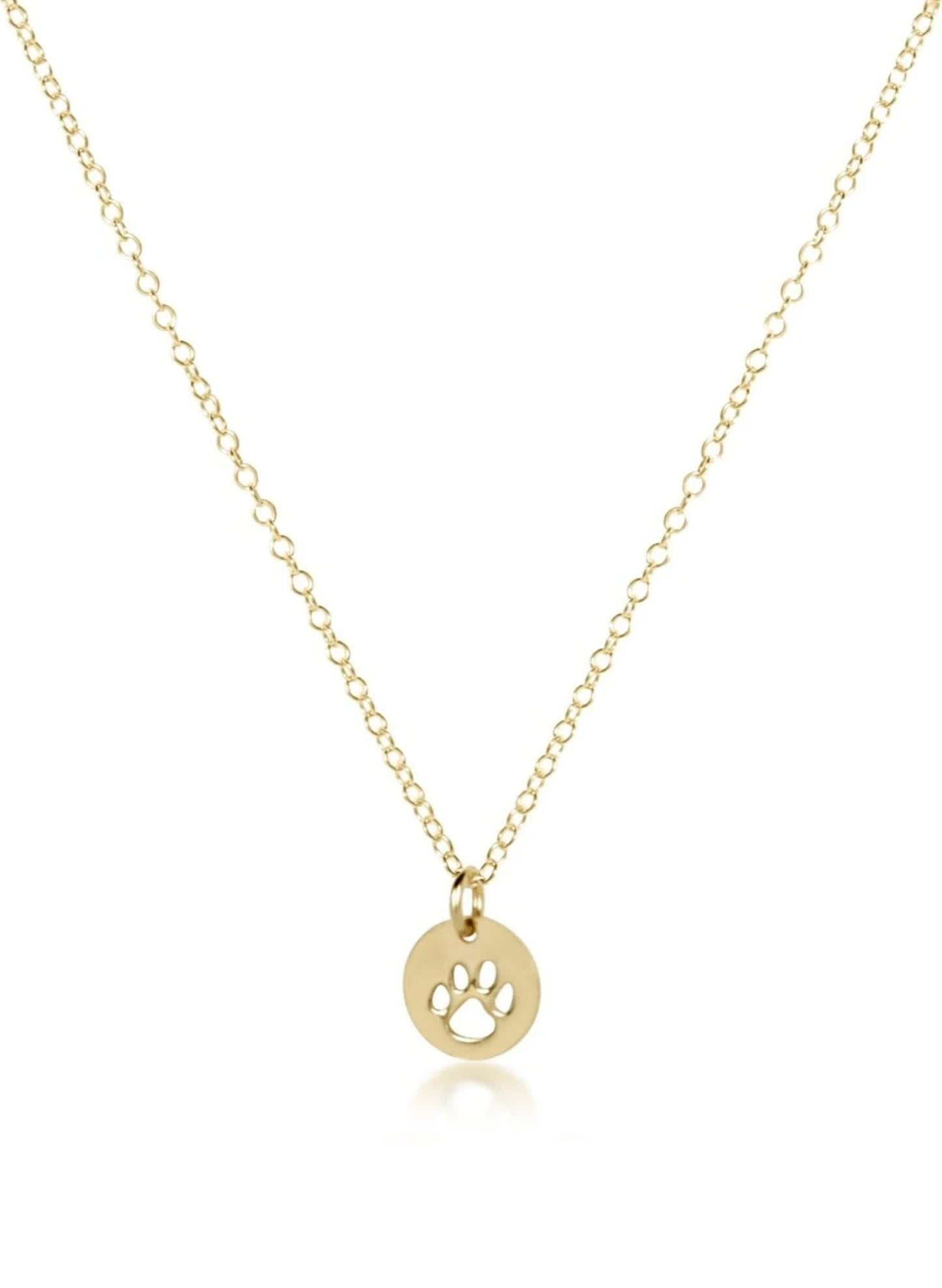 enewton design Enewton - 16" Necklace Gold - Paw Print Small Gold Disc available at The Good Life Boutique