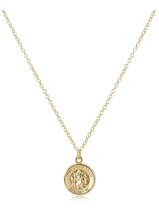 enewton design Enewton - 16" Necklace Gold - Protection Gold Disc available at The Good Life Boutique