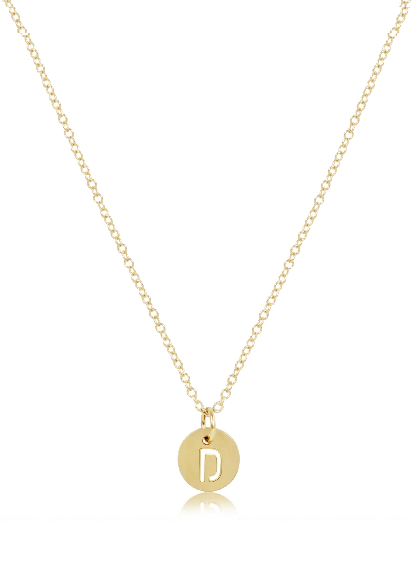 Enewton - 16" Necklace Gold - Respect Small Gold Disc - D