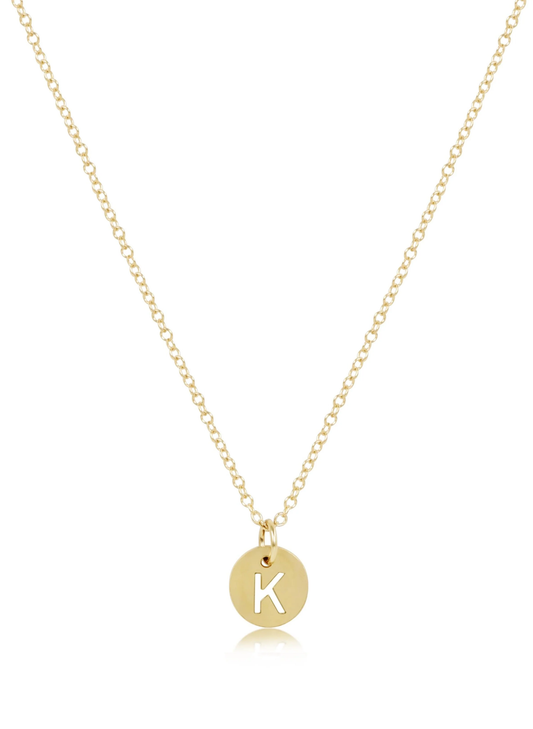 enewton design Enewton - 16" Necklace Gold - Respect Small Gold Disc - K available at The Good Life Boutique