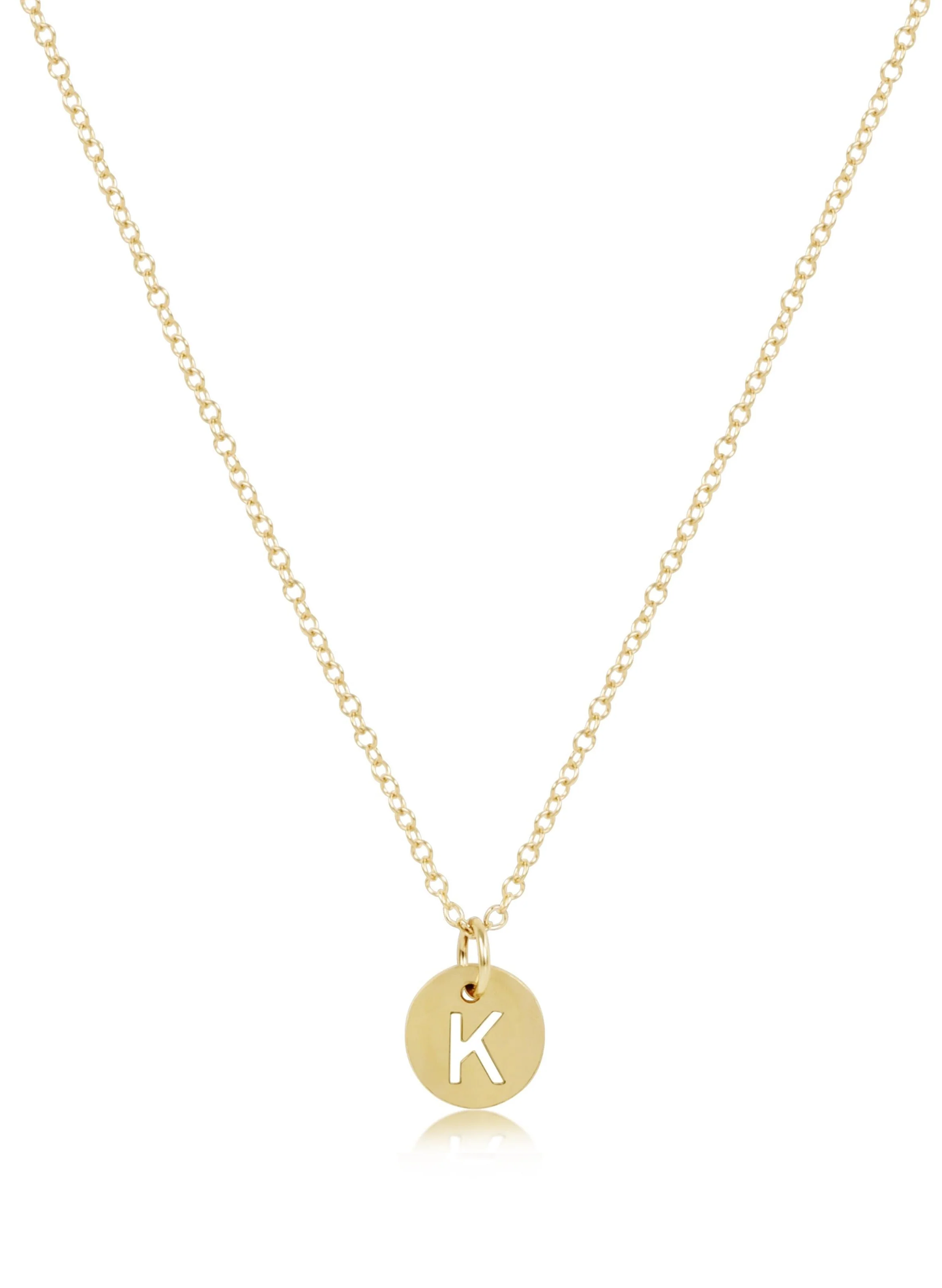 Enewton - 16" Necklace Gold - Respect Small Gold Disc - K