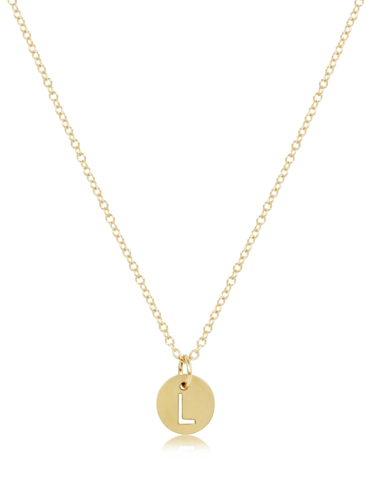 Enewton - 16" Necklace Gold - Respect Small Gold Disc - L
