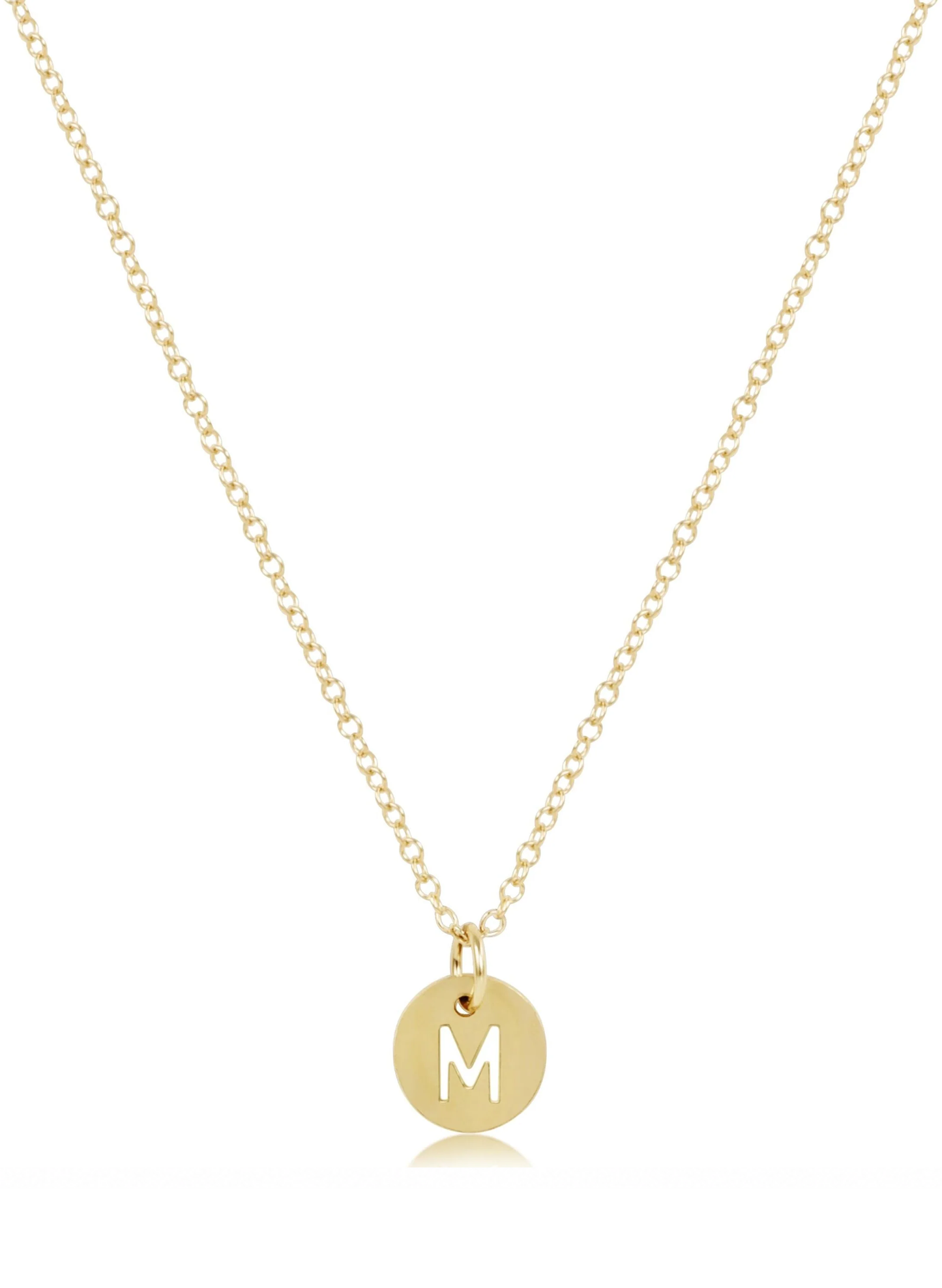 Enewton - 16" Necklace Gold - Respect Small Gold Disc - M