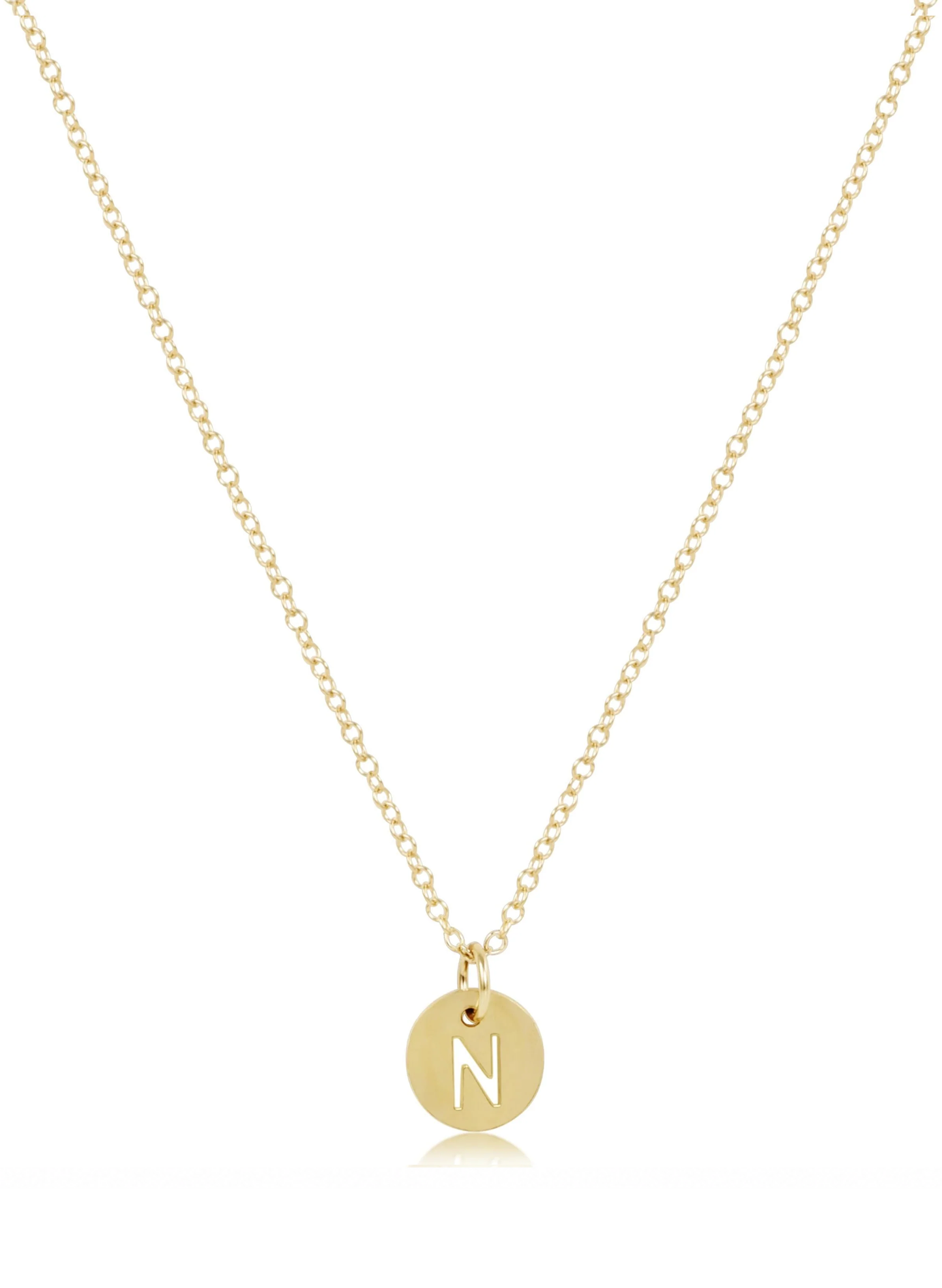 Enewton - 16" Necklace Gold - Respect Small Gold Disc - N