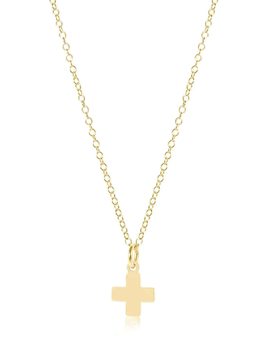 enewton design Enewton - 16" Necklace Gold - Signature Cross Gold Charm available at The Good Life Boutique