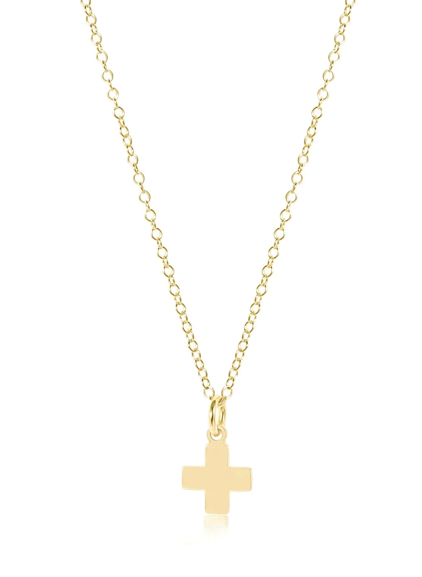 enewton design Enewton - 16" Necklace Gold - Signature Cross Gold Charm available at The Good Life Boutique