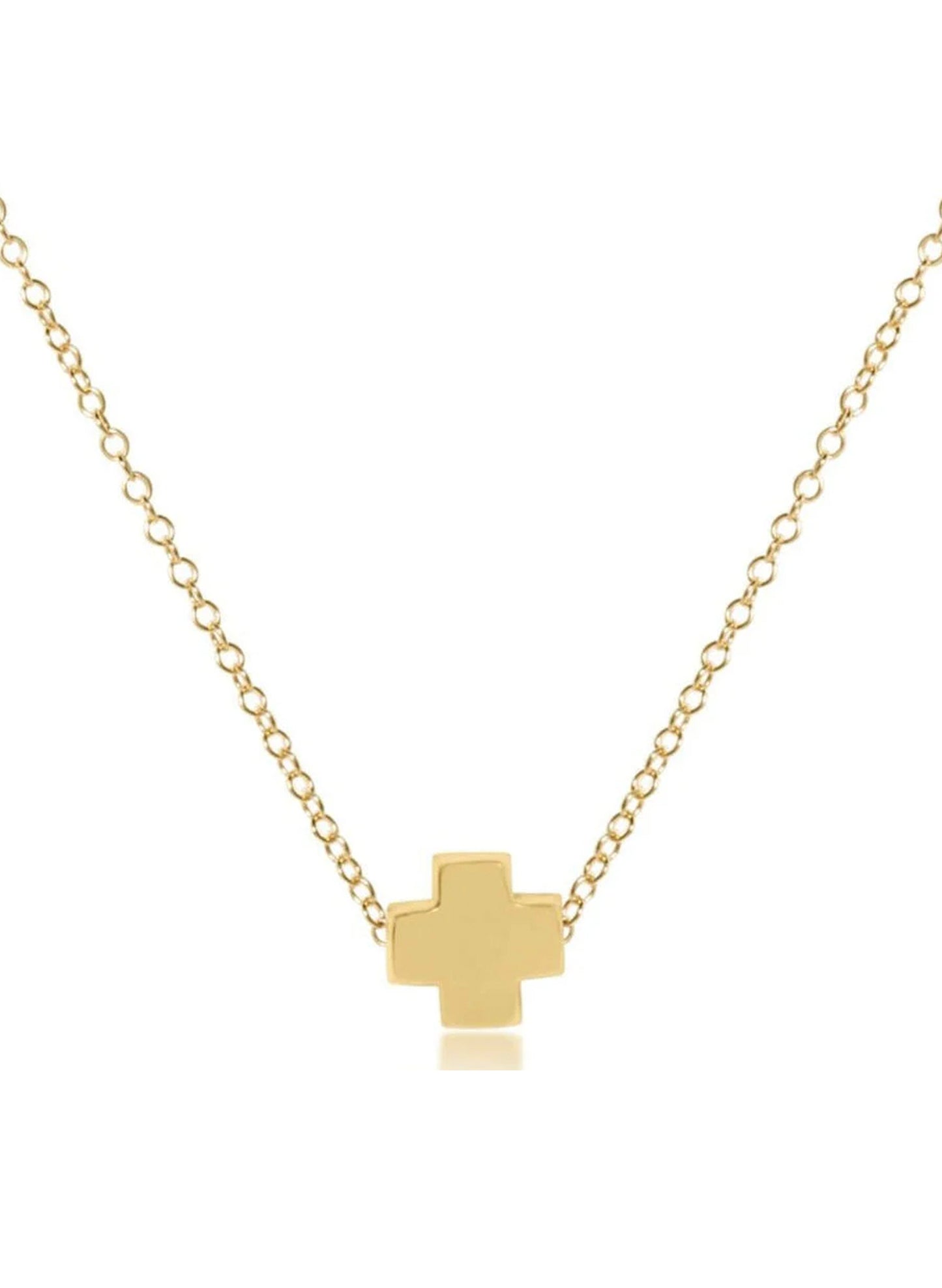 enewton design Enewton - 16" Necklace Gold - Signature Cross Gold available at The Good Life Boutique