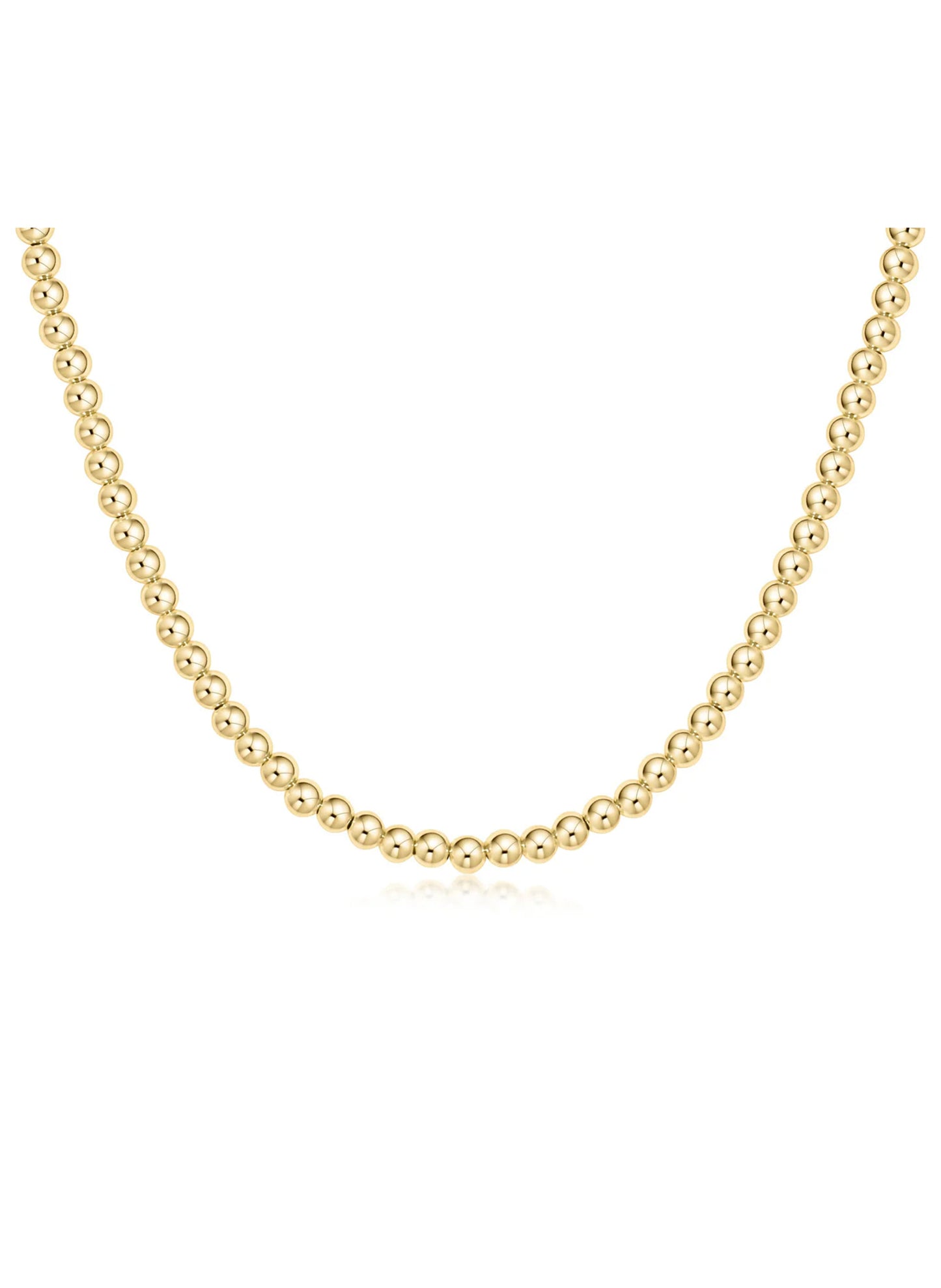 enewton design Enewton - 17" Choker Classic Gold 4mm Bead available at The Good Life Boutique