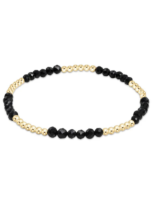 Enewton - Blissful Pattern 2.5mm Brad Bracelet - Faceted Onyx