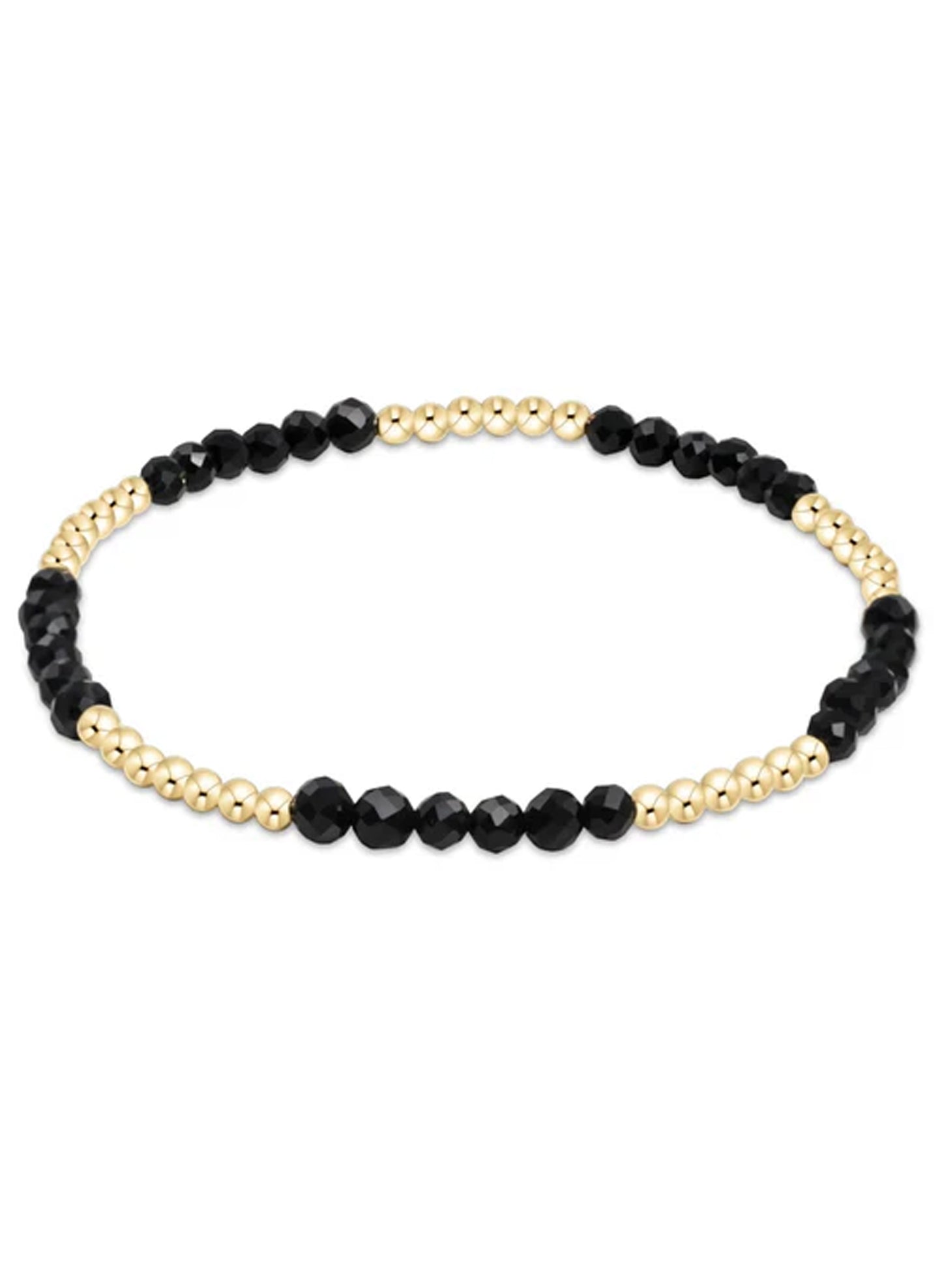 Enewton - Blissful Pattern 2.5mm Brad Bracelet - Faceted Onyx