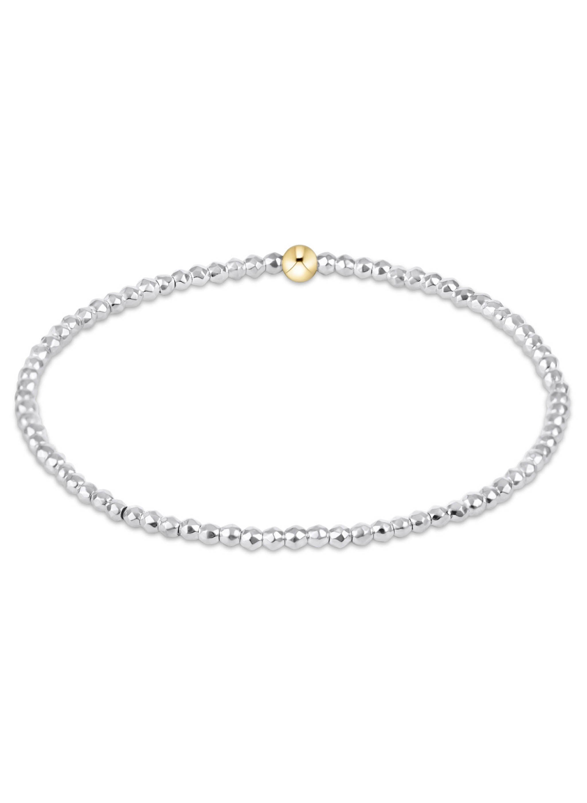 enewton Extends - Silver Faceted Hematite 2mm Bead Bracelet main image 0