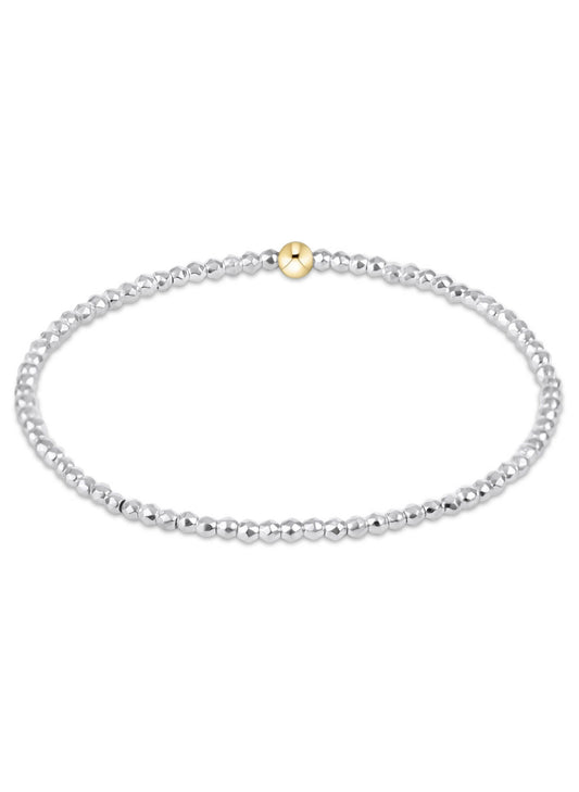 enewton design Enewton - Bright Silver Faceted Hematite 2mm Bead Bracelet available at The Good Life Boutique