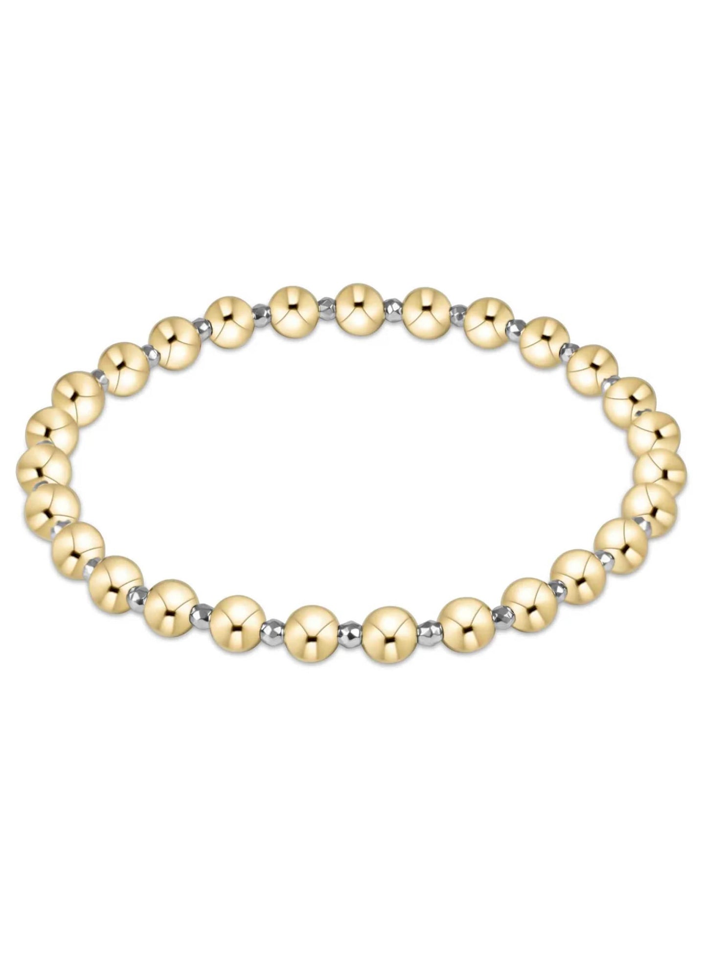 enewton design Enewton - Bright Silver Faceted Hematite Grateful Pattern 5mm Bead Bracelet available at The Good Life Boutique
