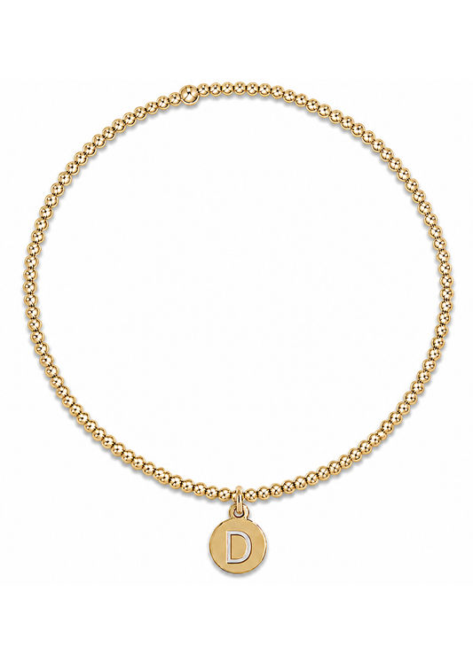 enewton design Enewton - Classic Gold 2mm Bead Bracelet - Respect Small Gold Disc - D available at The Good Life Boutique