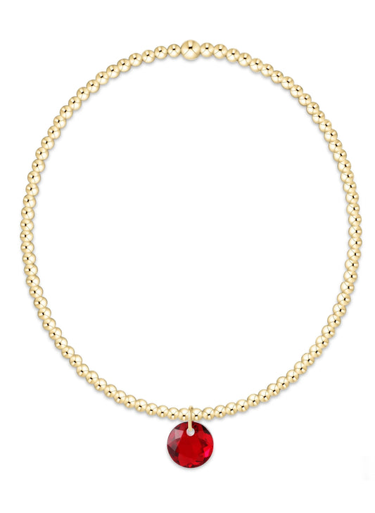 enewton design Enewton - Classic Gold 2mm Bracelet - Reflection Small Charm 01 available at The Good Life Boutique