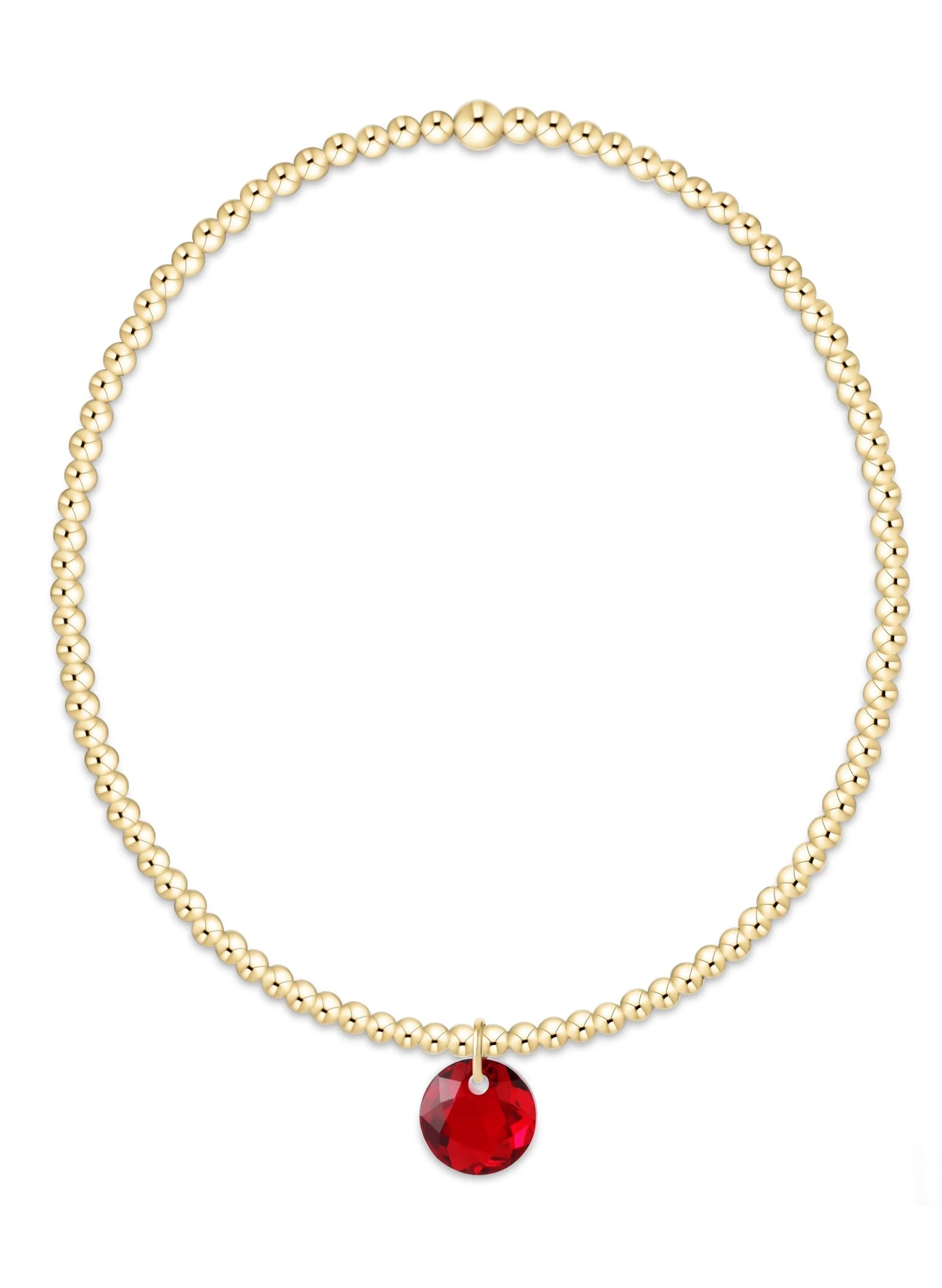 enewton design Enewton - Classic Gold 2mm Bracelet - Reflection Small Charm 01 available at The Good Life Boutique