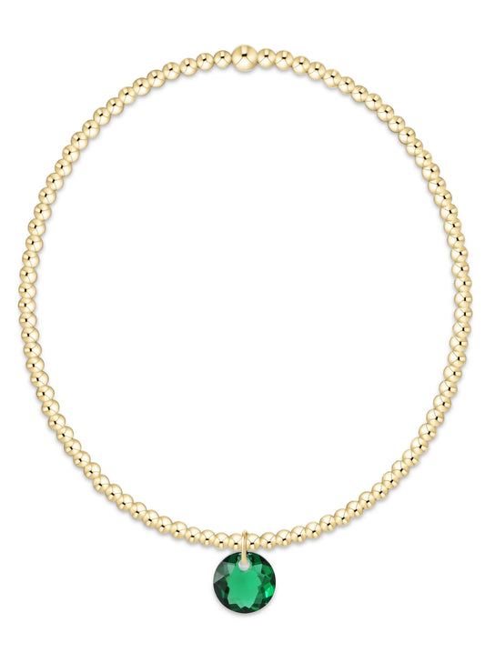enewton design Enewton - Classic Gold 2mm Bracelet - Reflection Small Charm 05 available at The Good Life Boutique