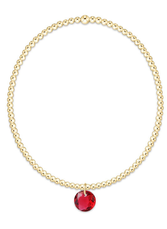 enewton design Enewton - Classic Gold 2mm Bracelet - Reflection Small Charm 07 available at The Good Life Boutique