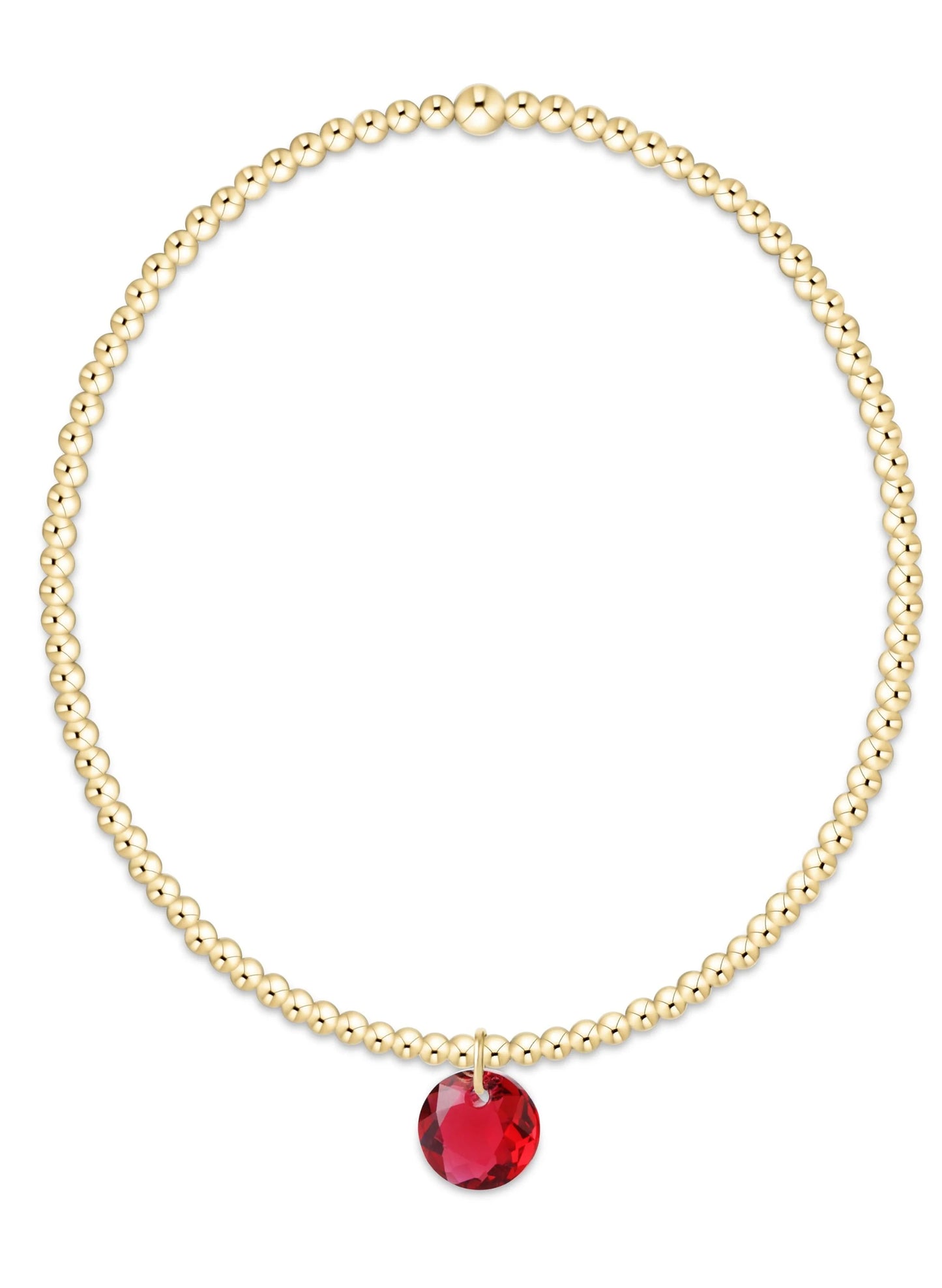 enewton design Enewton - Classic Gold 2mm Bracelet - Reflection Small Charm 07 available at The Good Life Boutique