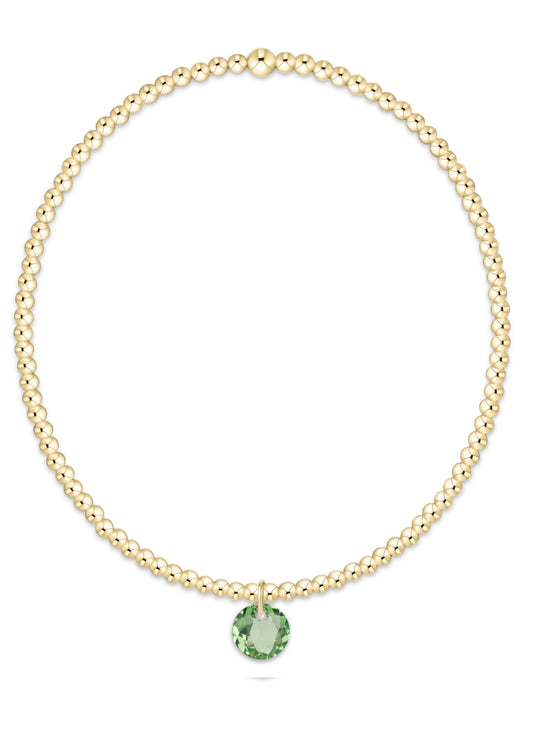 enewton design Enewton - Classic Gold 2mm Bracelet - Reflection Small Charm 08 available at The Good Life Boutique
