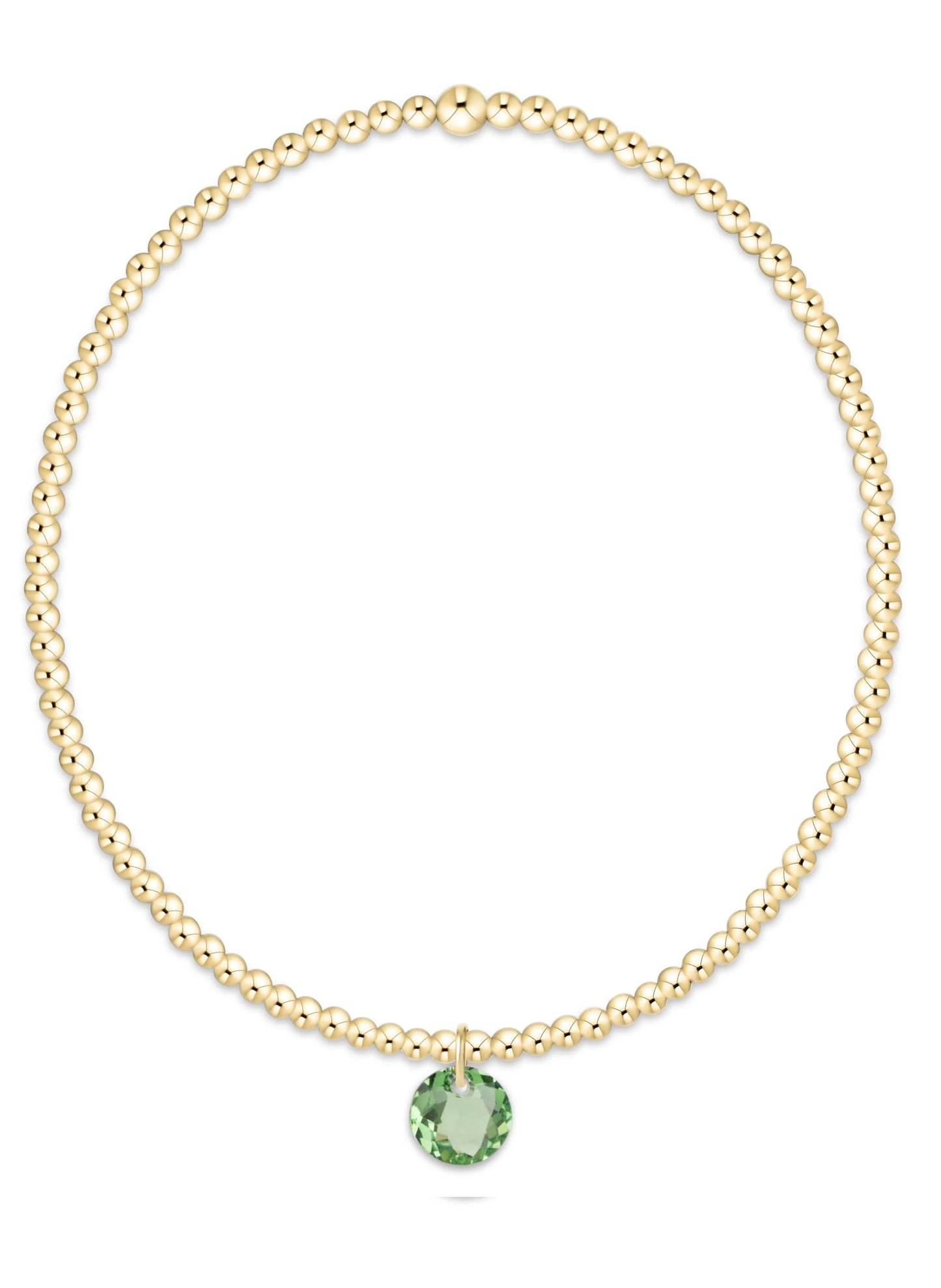 enewton design Enewton - Classic Gold 2mm Bracelet - Reflection Small Charm 08 available at The Good Life Boutique