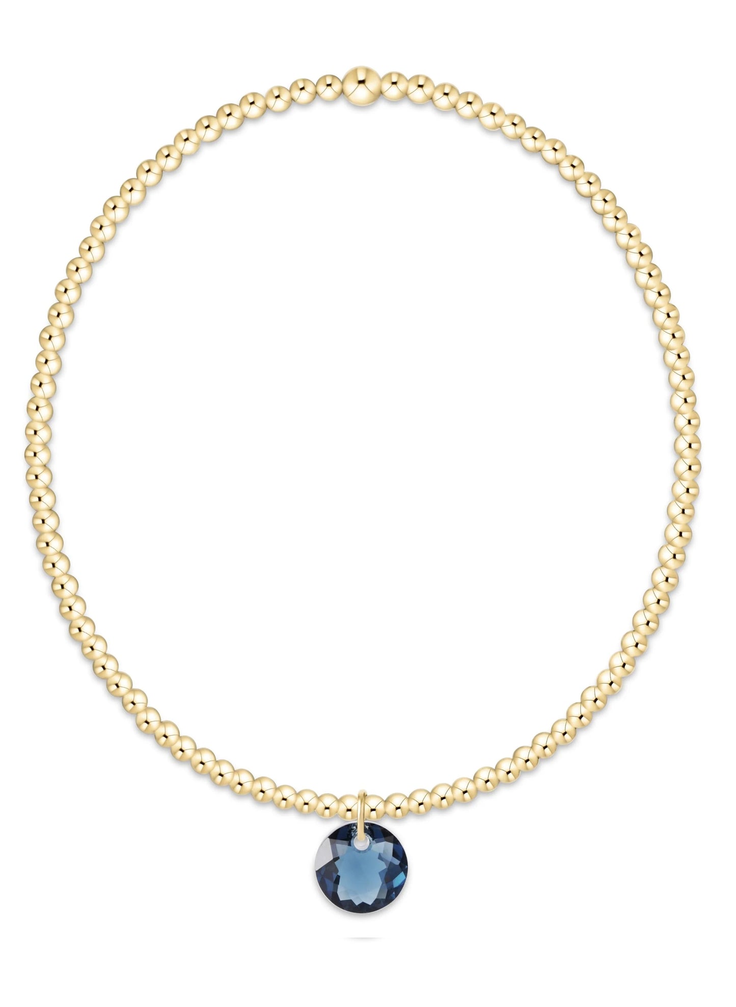 enewton design Enewton - Classic Gold 2mm Bracelet - Reflection Small Charm 09 available at The Good Life Boutique