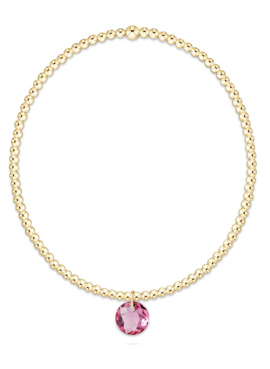 enewton design Enewton - Classic Gold 2mm Bracelet - Reflection Small Charm 10 available at The Good Life Boutique