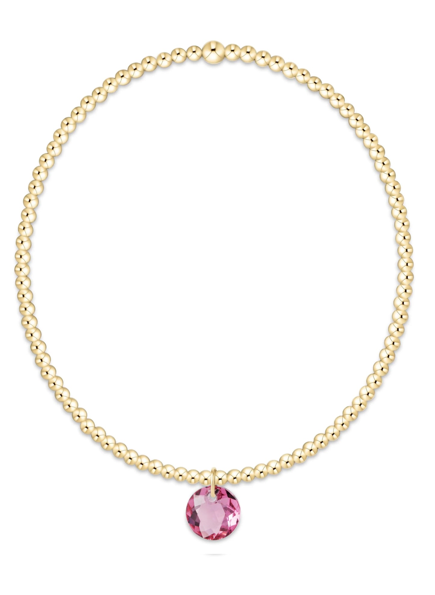 enewton design Enewton - Classic Gold 2mm Bracelet - Reflection Small Charm 10 available at The Good Life Boutique