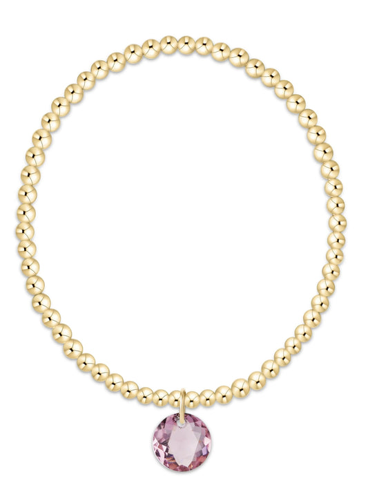 enewton design Enewton - Classic Gold 3mm Bracelet - Reflection Charm 02 available at The Good Life Boutique