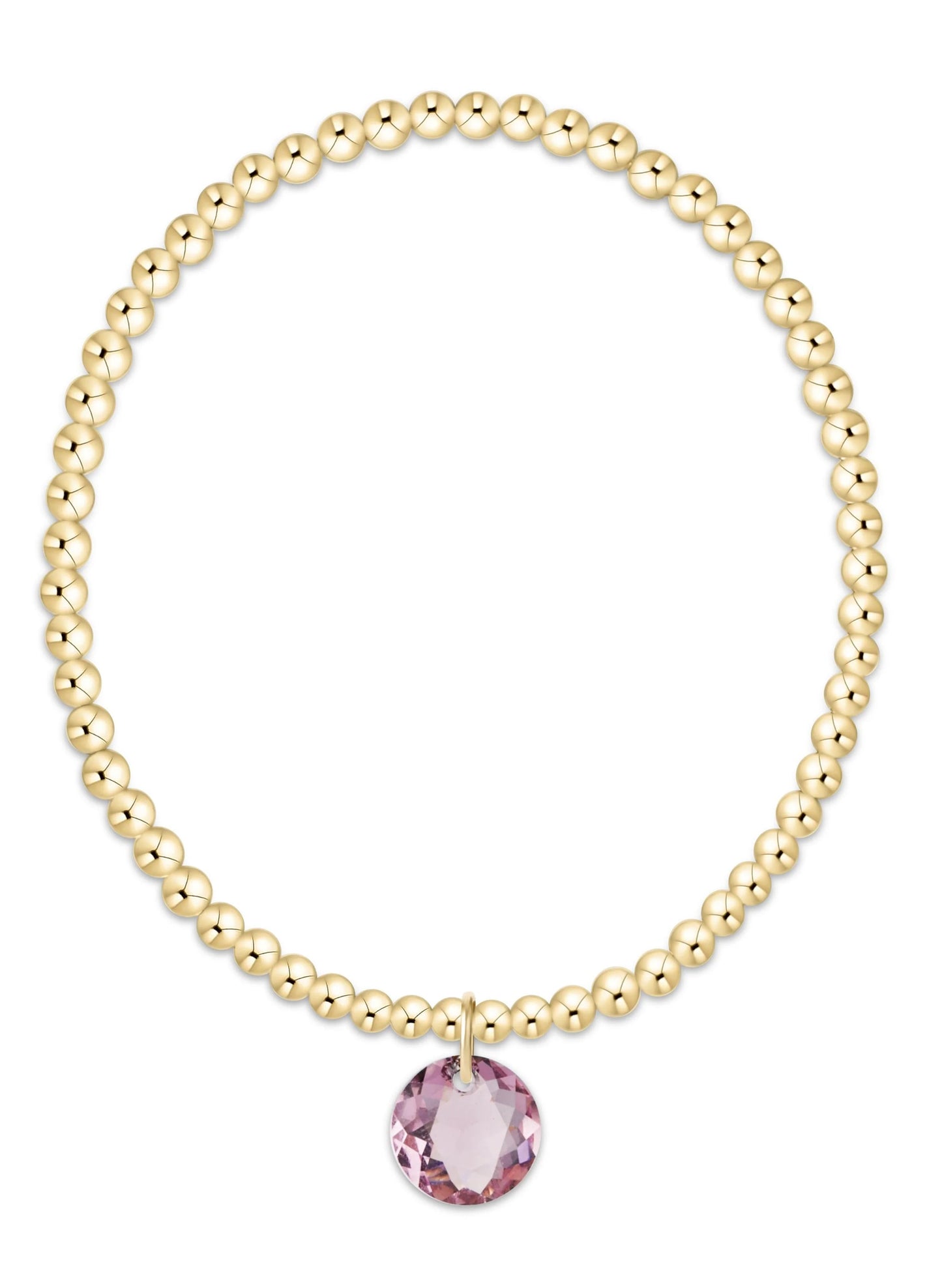 enewton design Enewton - Classic Gold 3mm Bracelet - Reflection Charm 02 available at The Good Life Boutique