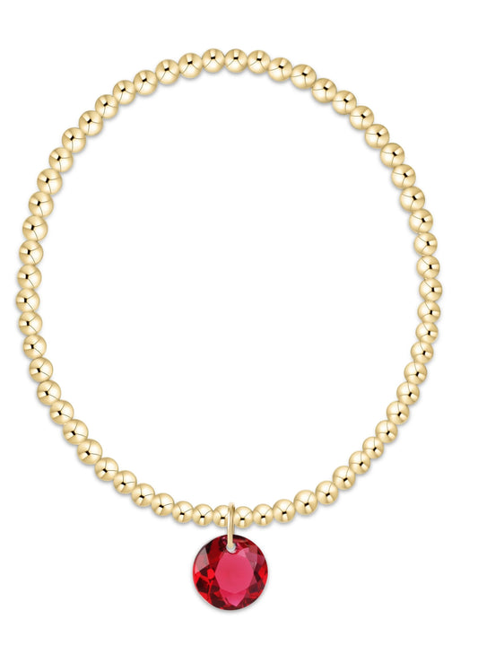 enewton design Enewton - Classic Gold 3mm Bracelet - Reflection Charm 07 available at The Good Life Boutique