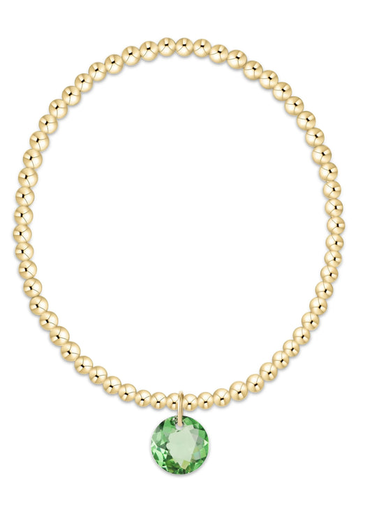 enewton design Enewton - Classic Gold 3mm Bracelet - Reflection Charm 08 available at The Good Life Boutique