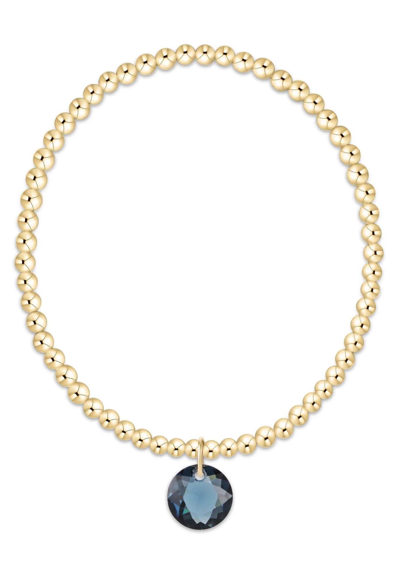 enewton design Enewton - Classic Gold 3mm Bracelet - Reflection Charm 09 available at The Good Life Boutique