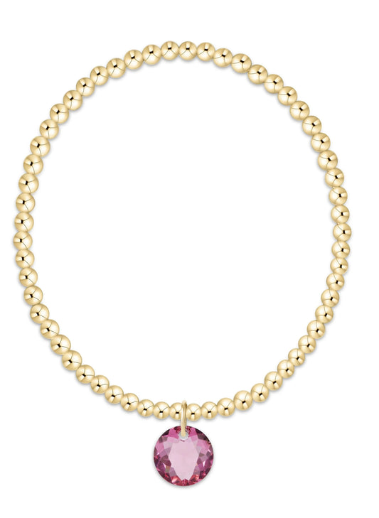 enewton design Enewton - Classic Gold 3mm Bracelet - Reflection Charm 10 available at The Good Life Boutique