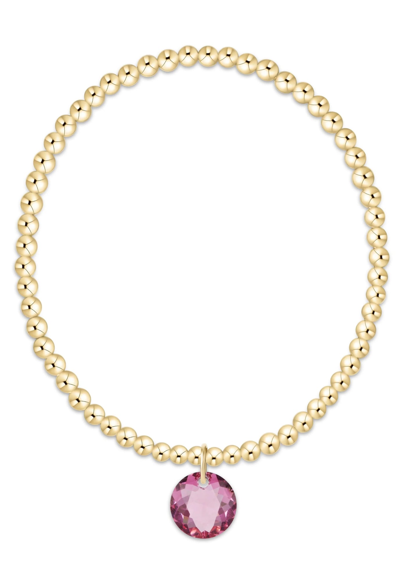 enewton design Enewton - Classic Gold 3mm Bracelet - Reflection Charm 10 available at The Good Life Boutique