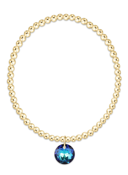 enewton design Enewton - Classic Gold 3mm Bracelet - Reflection Charm 12 available at The Good Life Boutique