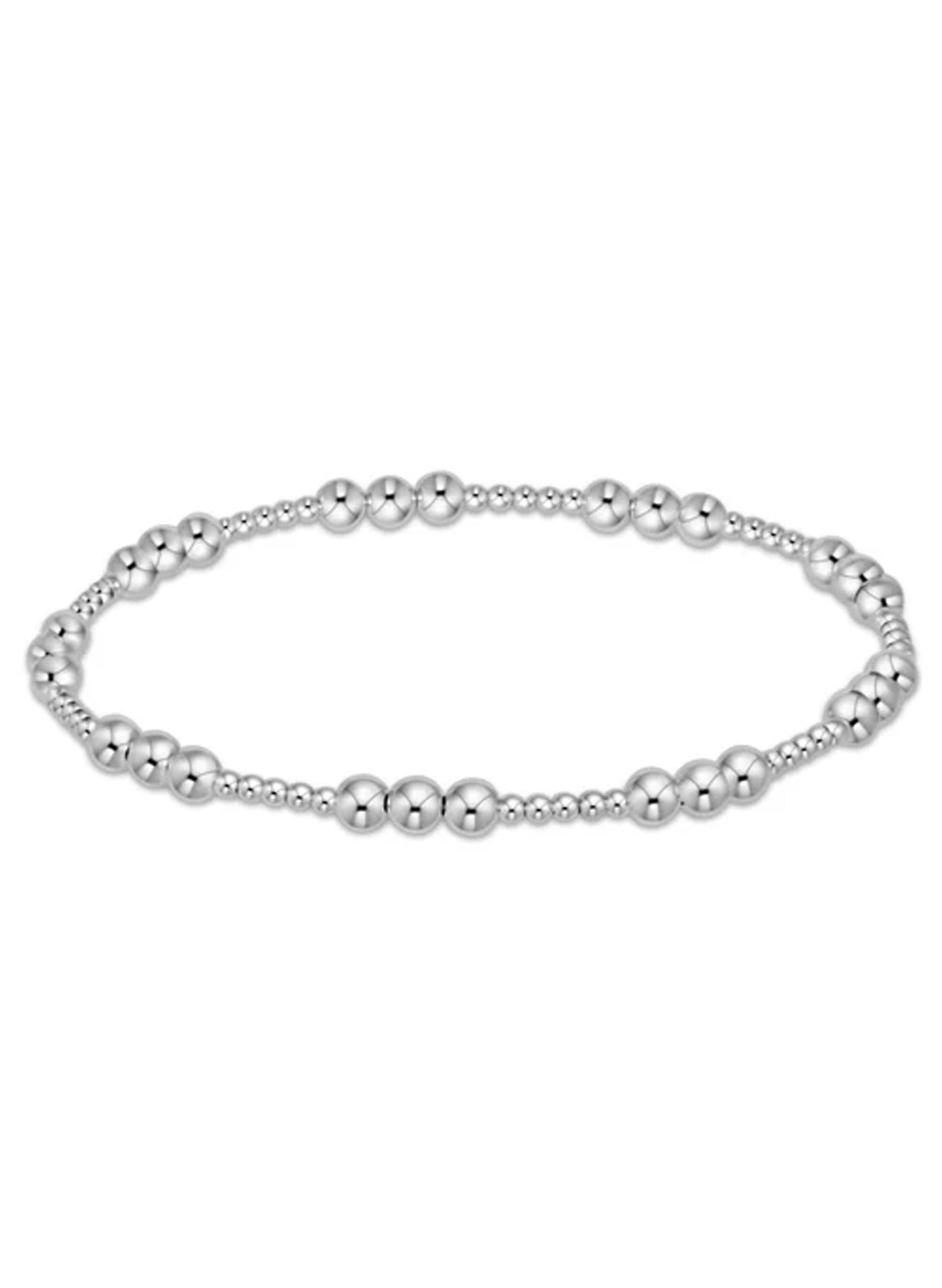 enewton design Enewton - Classic Joy Pattern 4mm Bead Bracelet - Sterling available at The Good Life Boutique