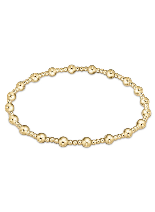 enewton design Enewton - Classic Sincerity Pattern 4mm Bead Bracelet - Gold available at The Good Life Boutique