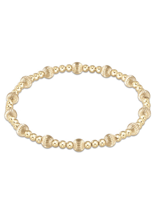 enewton design Enewton - Dignity Sincerity Pattern 5mm Bead Bracelet - Gold available at The Good Life Boutique