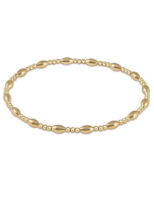 enewton design Enewton - Harmony Sincerity Pattern 2mm Bead Bracelet - Gold available at The Good Life Boutique