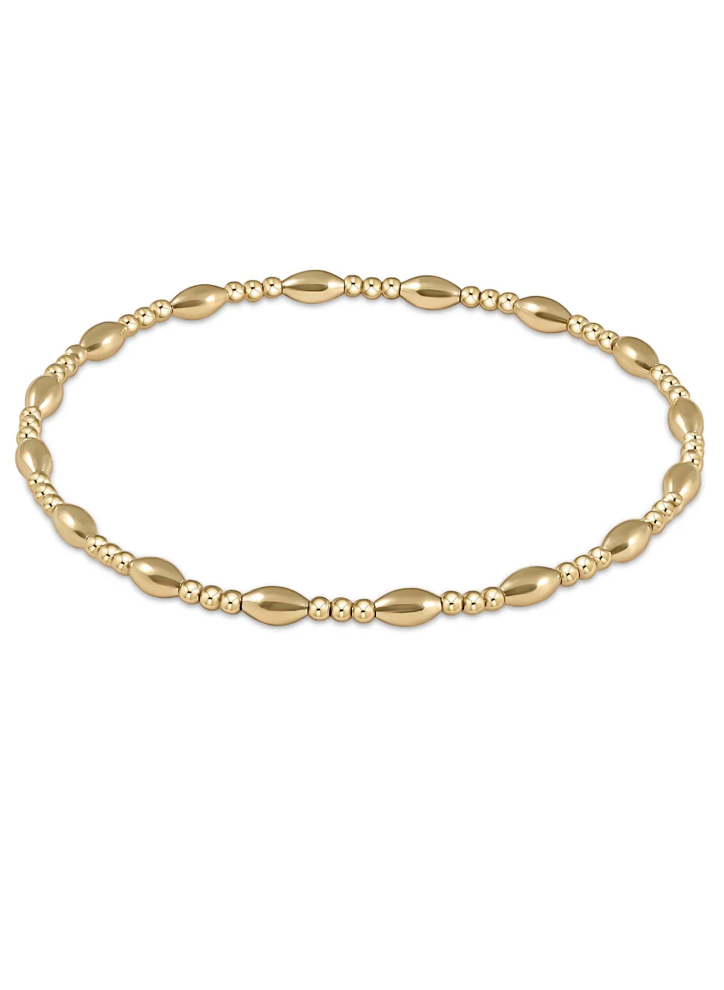 enewton design Enewton - Harmony Sincerity Pattern 2mm Bead Bracelet - Gold available at The Good Life Boutique
