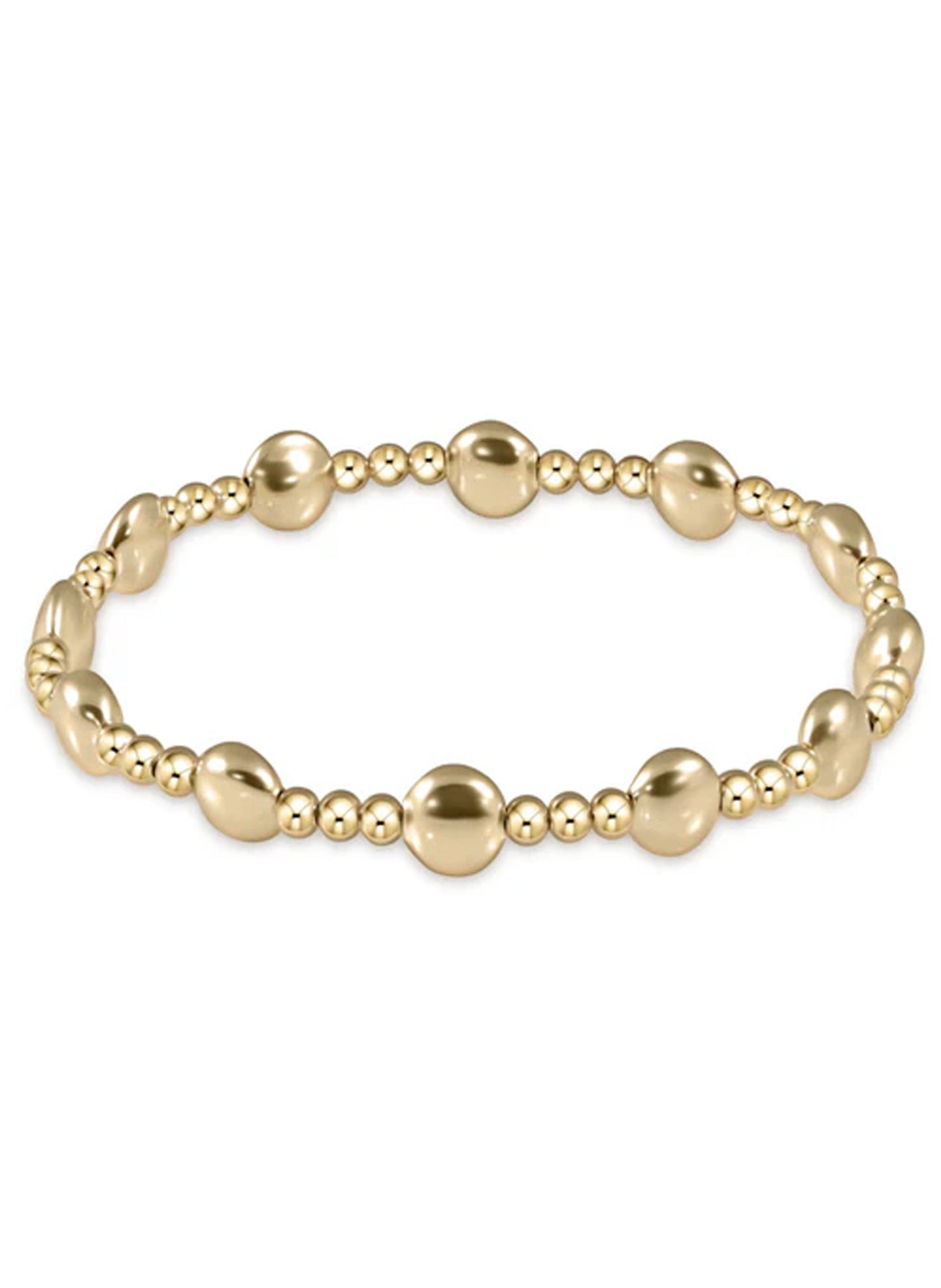enewton design Enewton - Honesty Gold Sincerity Pattern 6mm Bead Bracelet available at The Good Life Boutique
