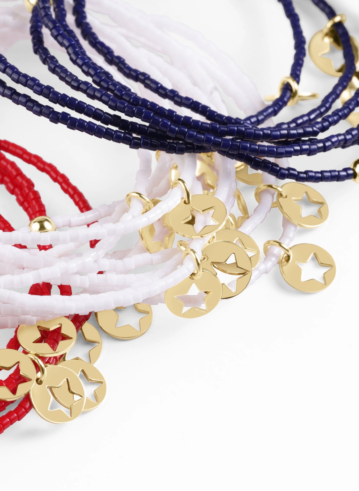 enewton design Enewton - Hope Classic Bracelet - White - Star Small Gold Disc available at The Good Life Boutique