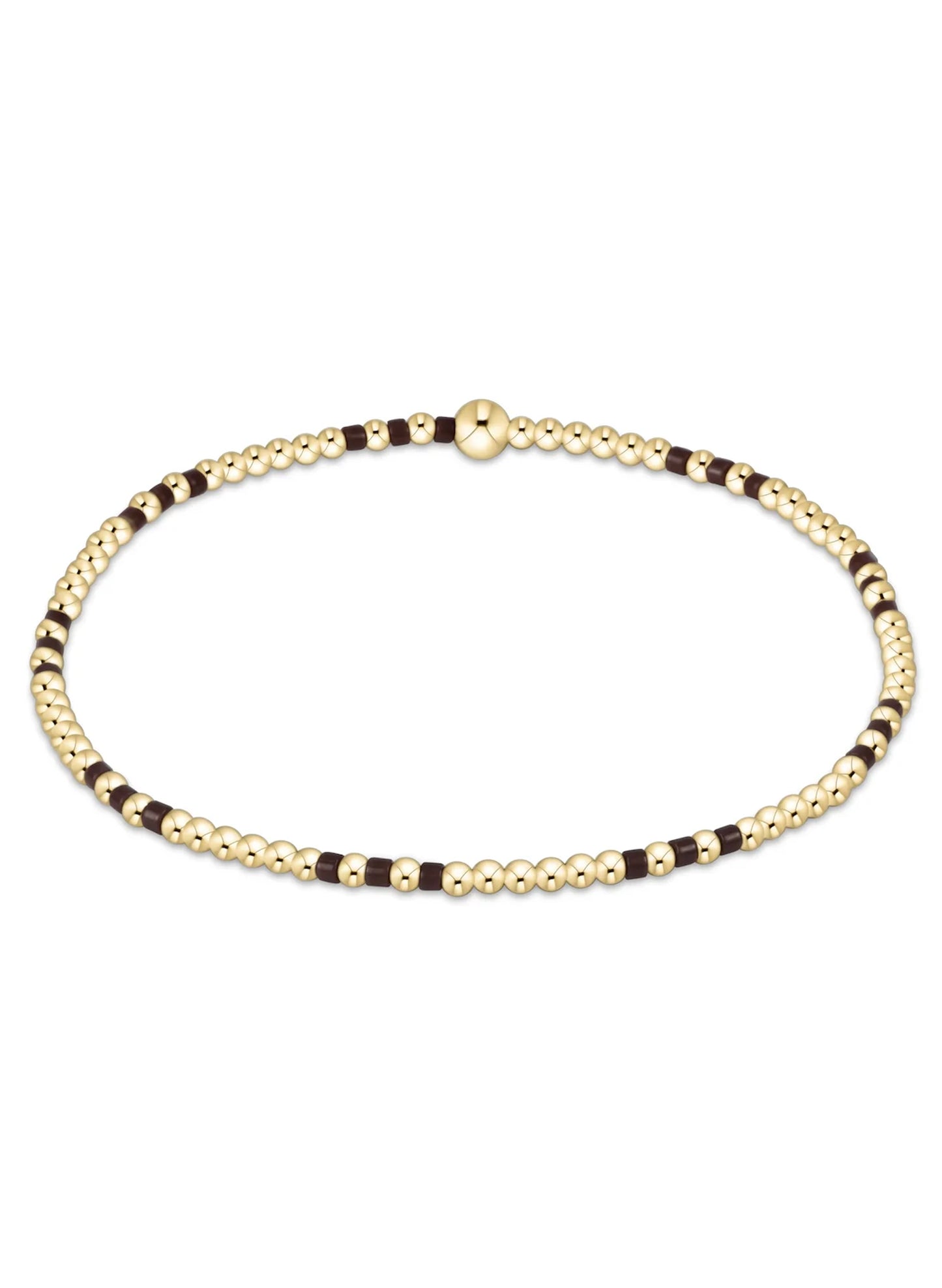 Enewton - Hope Joy Pattern 2mm Bead Bracelet - Chocolate