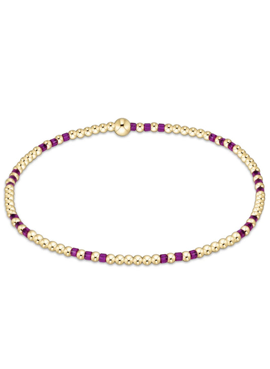 Enewton - Hope Joy Pattern 2mm Bead Bracelet - Fuchsia