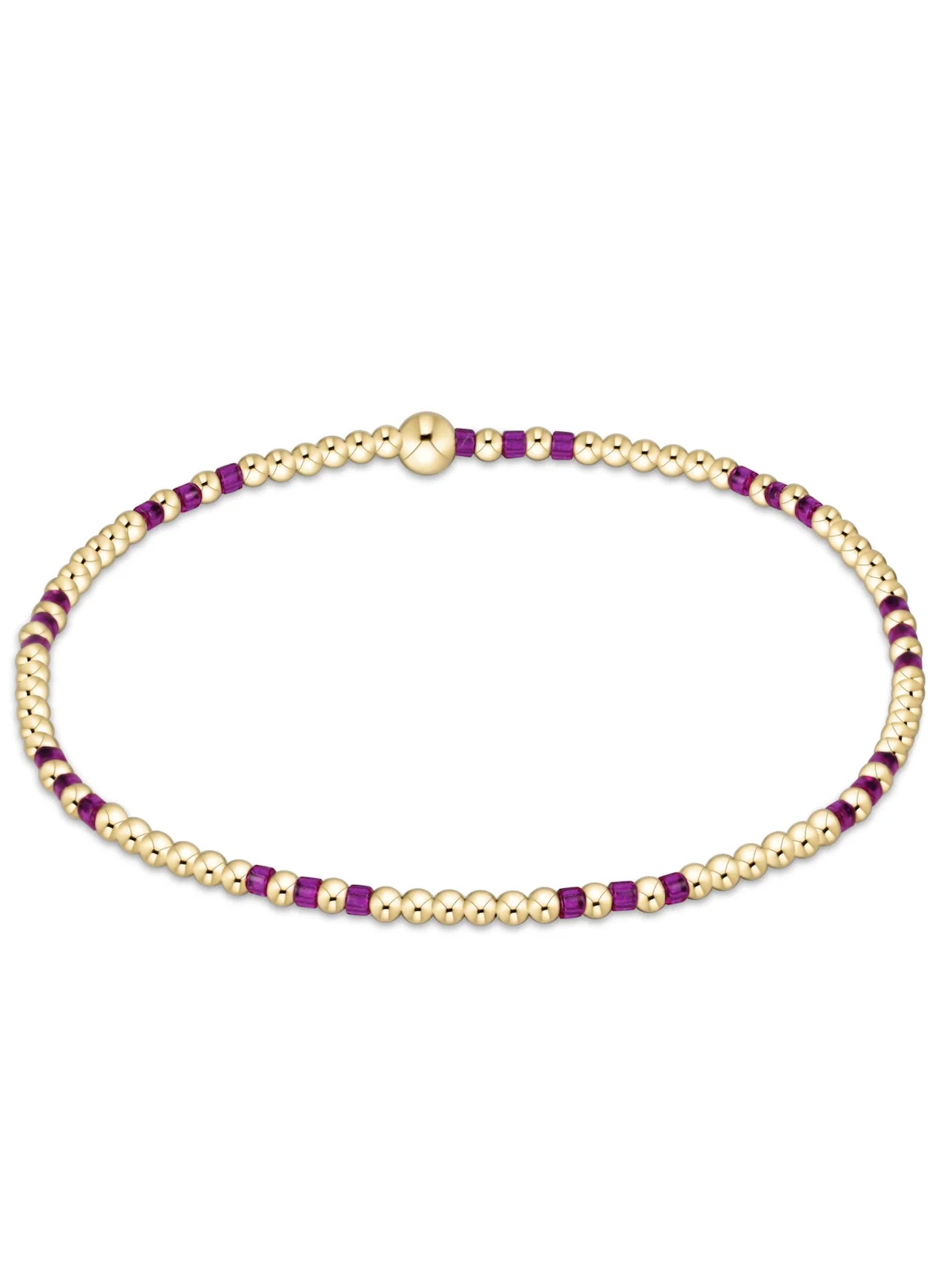 Enewton - Hope Joy Pattern 2mm Bead Bracelet - Fuchsia