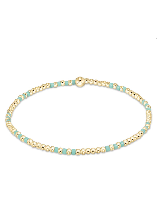 enewton design Enewton - Hope Joy Pattern 2mm Bead Bracelet - Mint available at The Good Life Boutique
