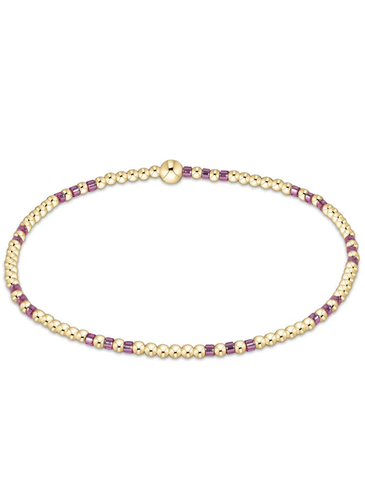 Enewton - Hope Joy Pattern 2mm Bead Bracelet - Pink Metallic