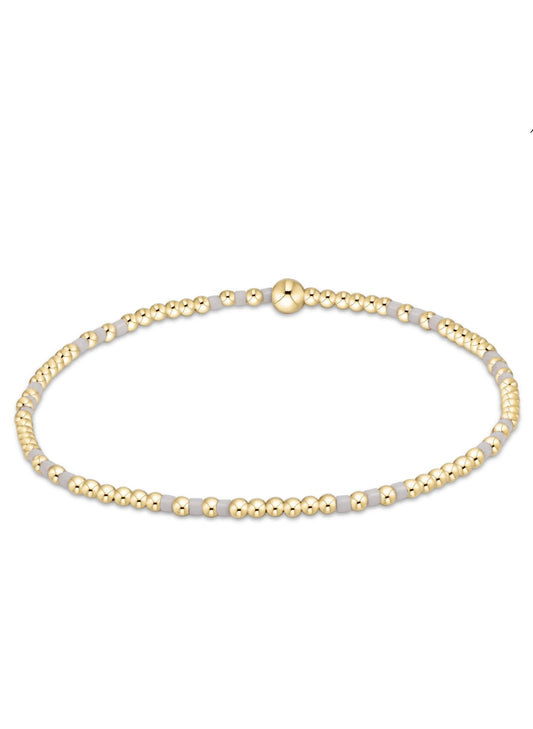 enewton design Enewton - Hope Joy Pattern 2mm Bead Bracelet - White available at The Good Life Boutique