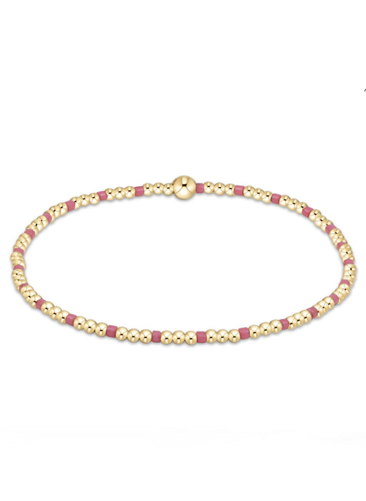enewton design Enewton - Hope Sincerity Pattern 2mm Bead Bracelet - Bright Pink available at The Good Life Boutique